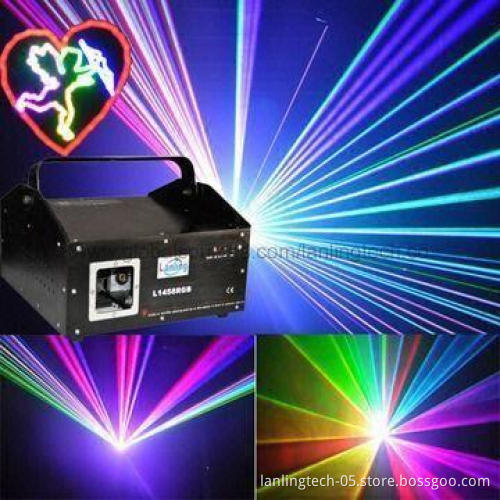 1W RGB DMX ILDA Animation DJ Laser Lights with Unique Blanking and Frequently Flashing Functions